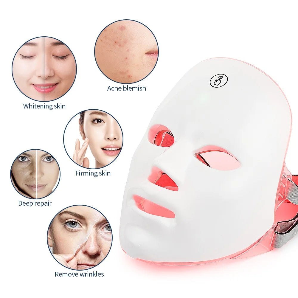 AuraGlow™ Facial & Neck Light Therapy Mask