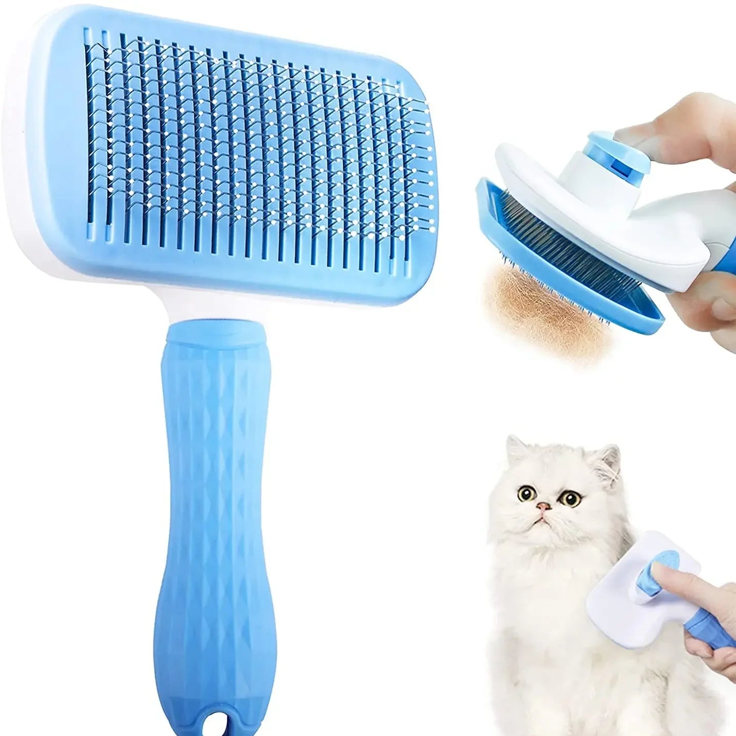 FurSweep™ Pet Hair Remover Brush & Grooming Comb